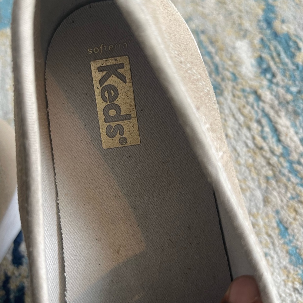 Keds Men's Beige Perforated Slip-On Loafers - Picture 2 of 3